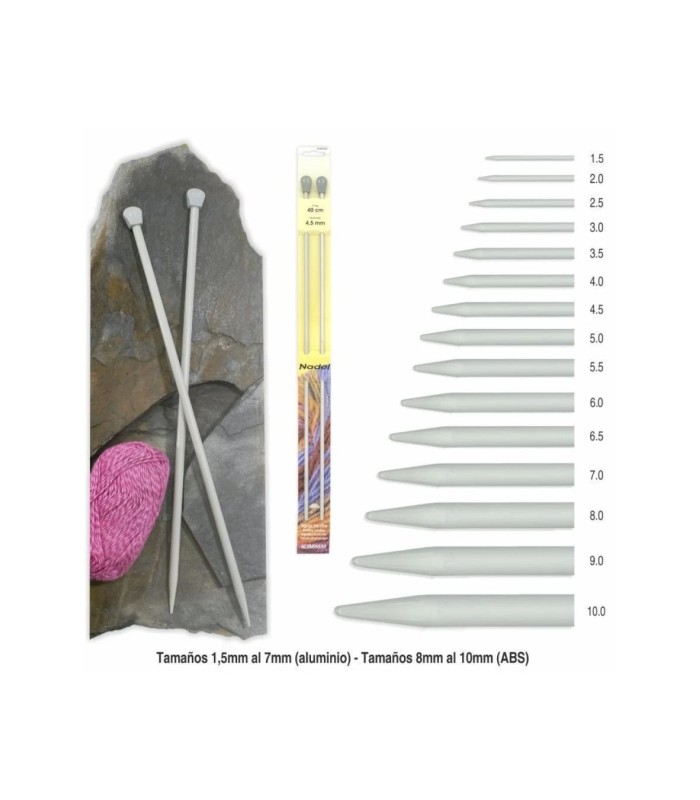 Agujas de Tejer 40cm