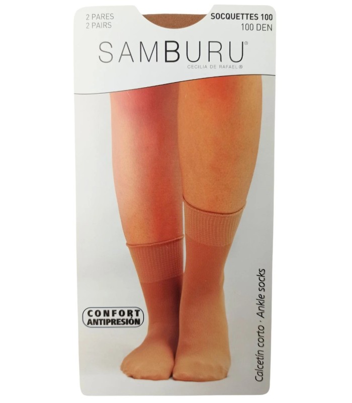 Calcetín Media Corto SOCQUETTES 100 DEN 53100 PACK 2