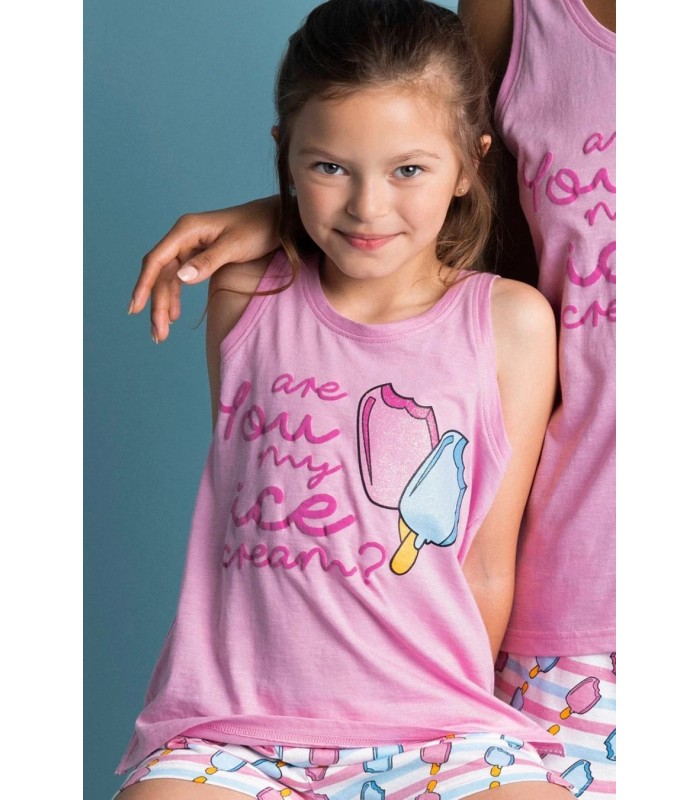 Pijama Niña Sin Mangas ICE CREAM 62350