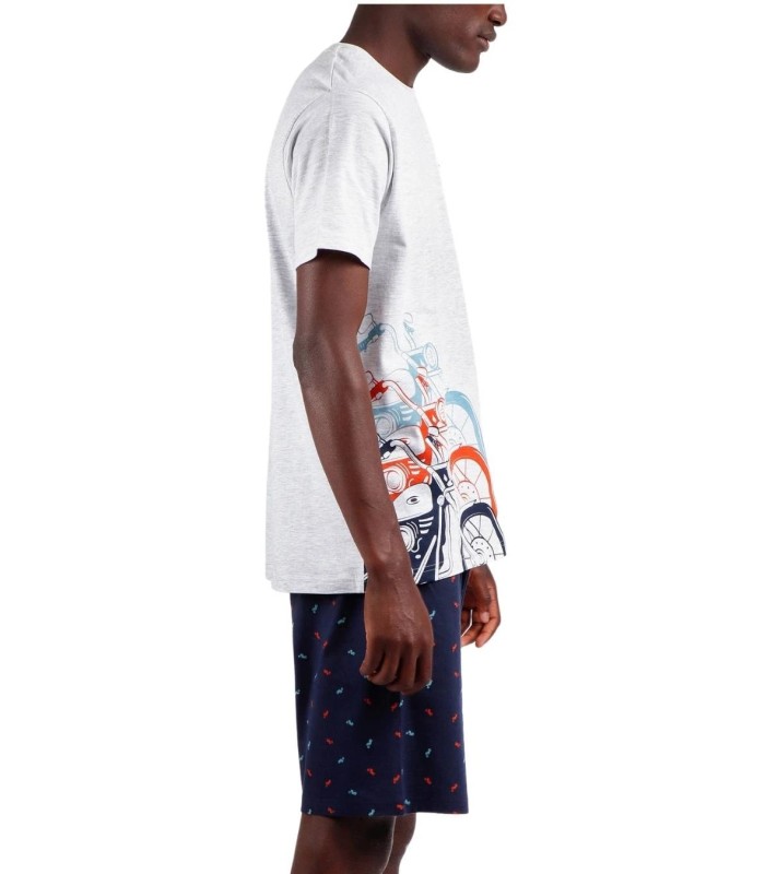 Pijama Verano Hombre Motos ADMAS