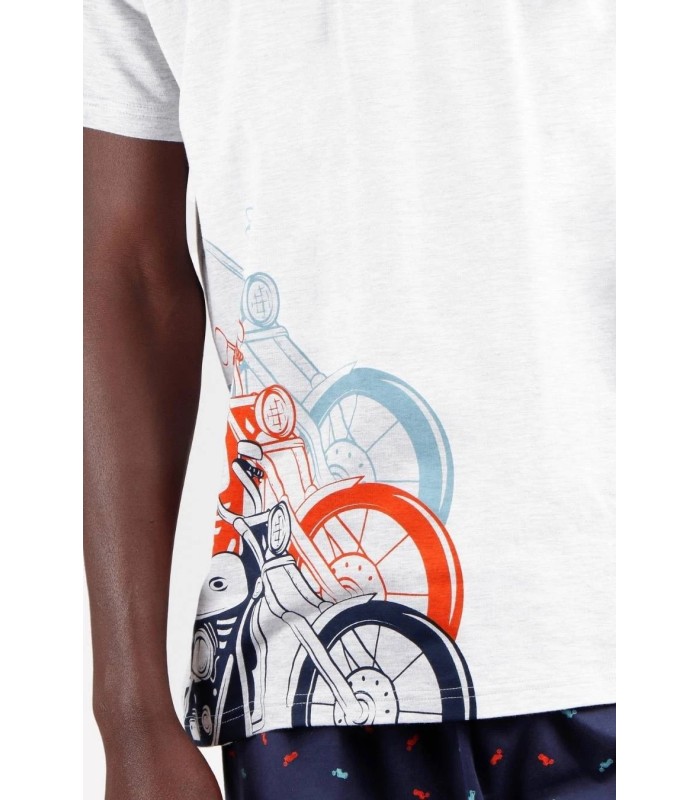 Pijama Verano Hombre Motos ADMAS