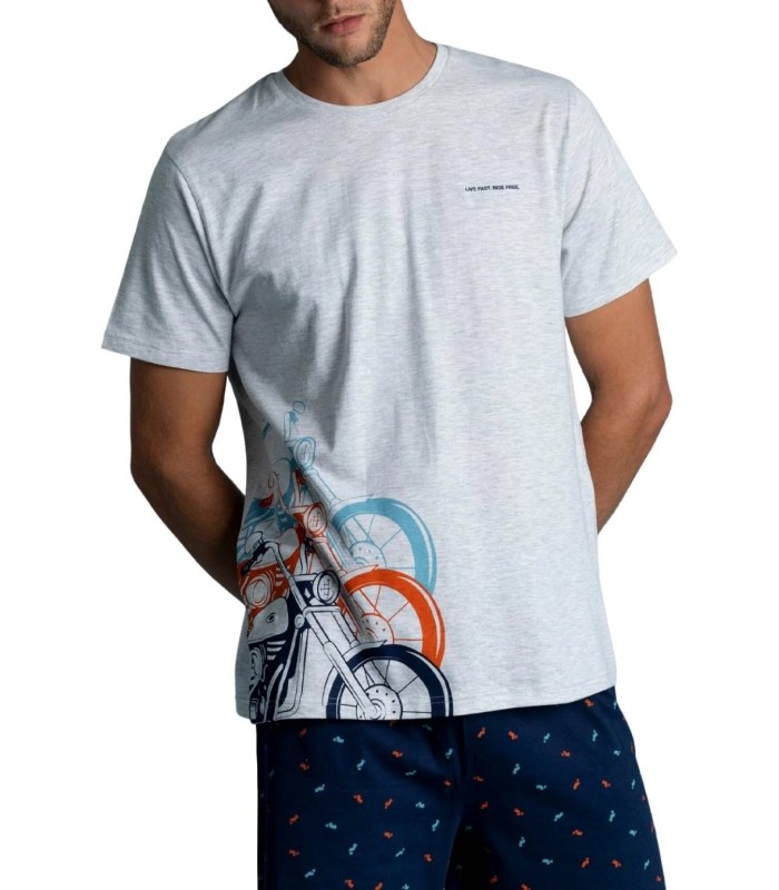 Pijama Verano Hombre Motos ADMAS
