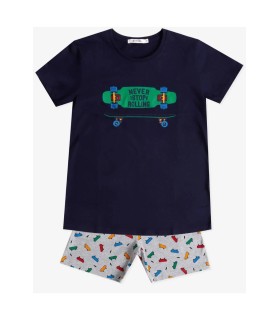 Pijama Verano Niño NEVER STOP ROLLING Diver