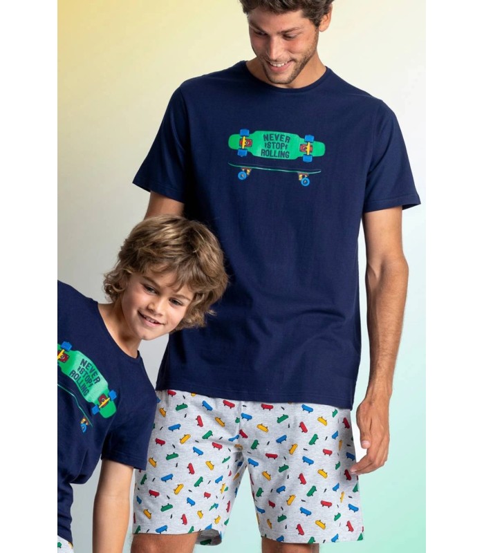 Pijama Hombre Verano Never Stop Rolling 62103 DIVER