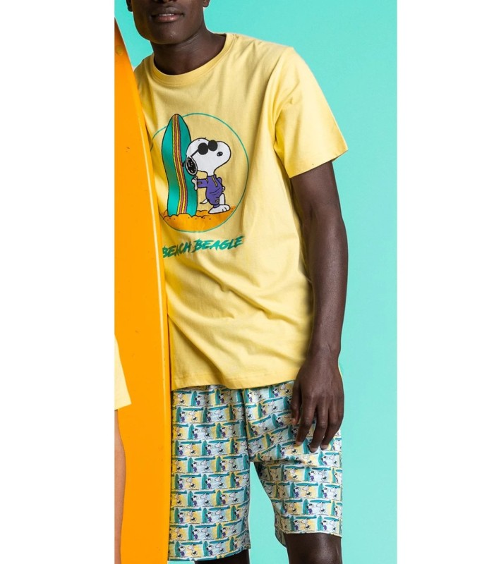 Pijama Verano Hombre SNOOPY BEACH BEAGLE Peanuts