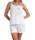 Pijama Sin Mangas Mujer ALWAYS LOVE 62034 Admas