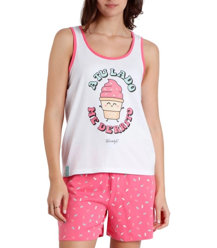 Pijama Mujer Sin Mangas Helado Mr Wonderfull