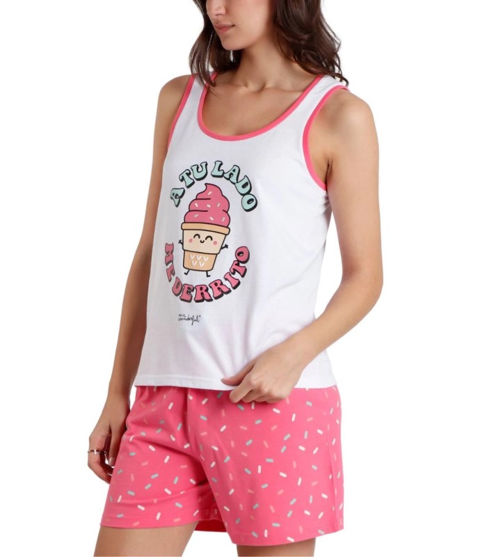 Pijama Mujer Sin Mangas Helado Mr Wonderfull