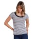 Camiseta Mujer Manga Corta Rayas 43525 Admas