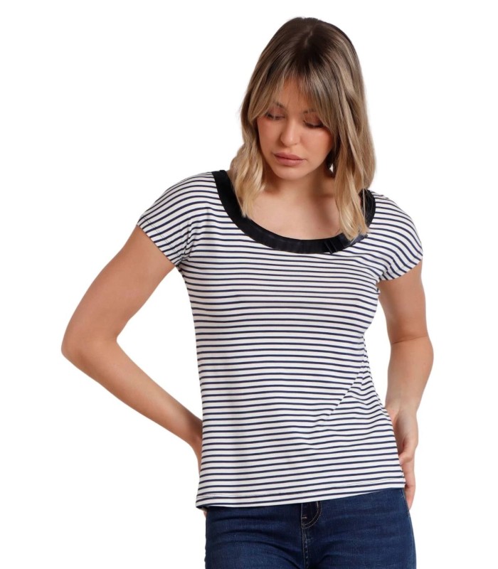 Camiseta Mujer Manga Corta Rayas 43525 Admas