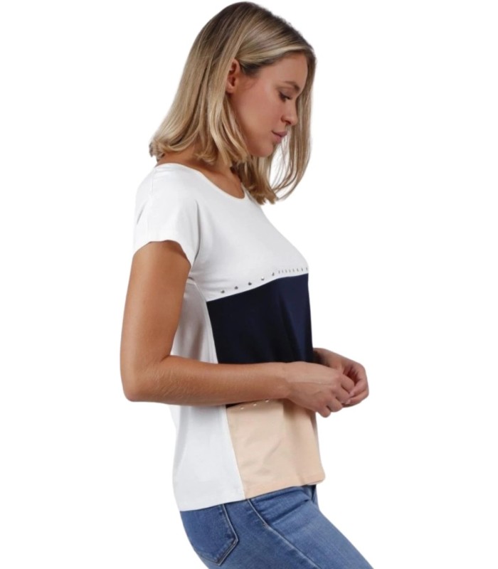 Camiseta Mujer Manga Corta Tricolor 43480 Admas