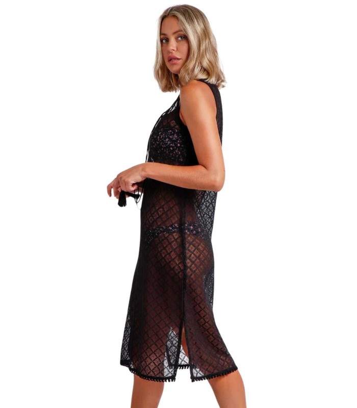 Vestido Sin Mangas Negro Basic 19745 Admas