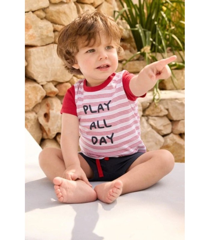 Conjunto Niño Manga Corta "Play All Day" 25543 Ysabel Mora