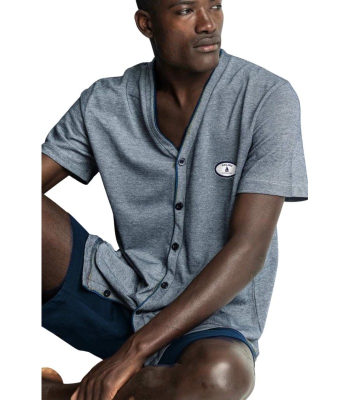Pijama Hombre Abierto Manga Corta Sailing 62178 Admas