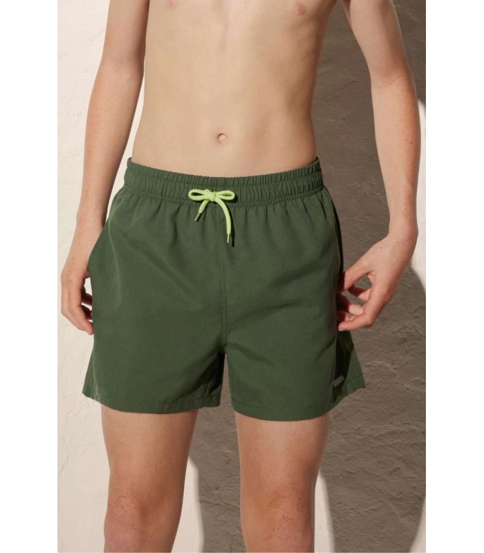 Bañador Juvenil Liso Verde Caqui 90239 Ysabel Mora