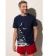 Camiseta Hombre Estampado Velero 90504 Ysabel Mora