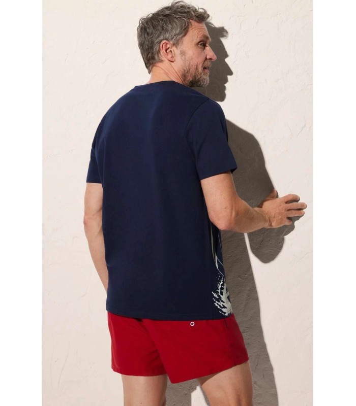 Camiseta Hombre Estampado Velero 90504 Ysabel Mora
