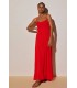 Vestido Largo Tirantes Coral
