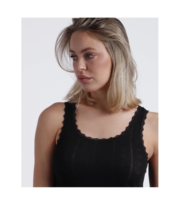 Camiseta Canalé Mujer Tirantes Negra