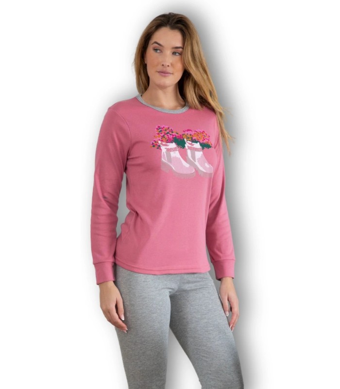 Pijama Invierno Mujer Interlock Afelpado 'Botas' 246631 Muslher
