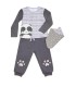 Conjunto Bebé Manga Larga 3 Piezas "Panda"