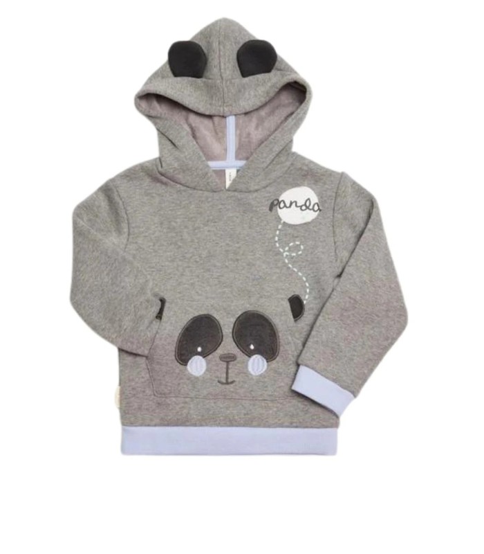 Conjunto Bebé Manga Larga con Capucha "Panda"