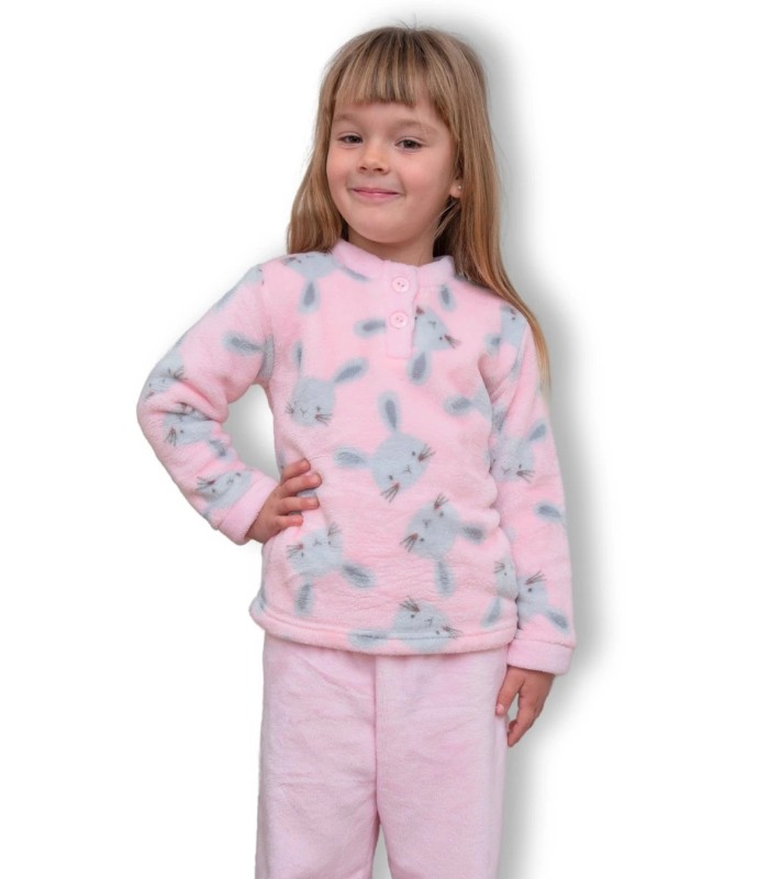 Pijama Infantil Niña Coralina "Conejitos" 242612 Muslher