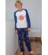 Pijama Niño Invierno Coralina Basket 243610 Muslher Talla 18 Años
