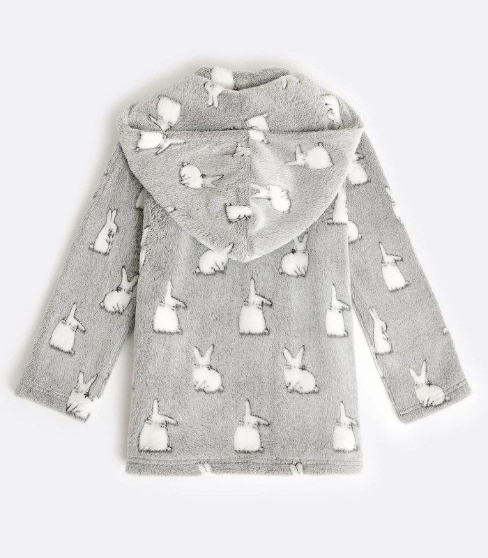 ADMAS Bata Manga Larga Calentita Bunnies On The Moon Cremallera para Niña