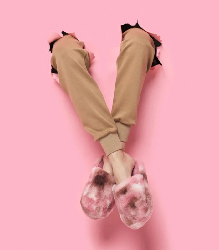 Zapatillas de Casa Mujer Difuminado Rosa Ysabel Mora