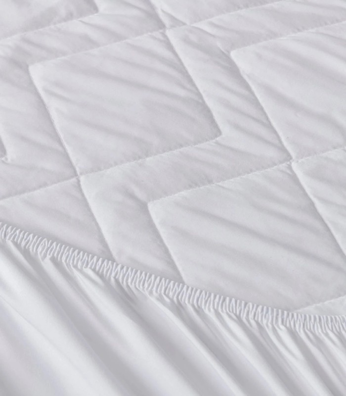 Cubrecolchón Velfont Microfibra Aloe Vera Reversible - Acolchado y Ajustable