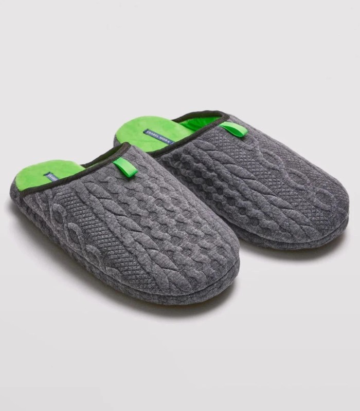 Zapatillas de Casa Hombre Color Gris de Ysabel Mora