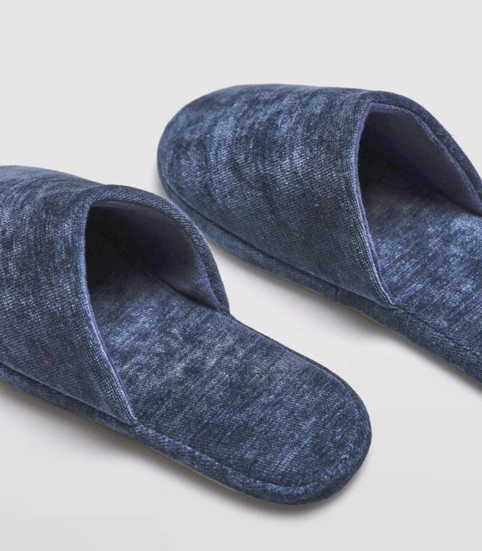 Zapatillas de Casa Hombre Azul Marino de Ysabel Mora