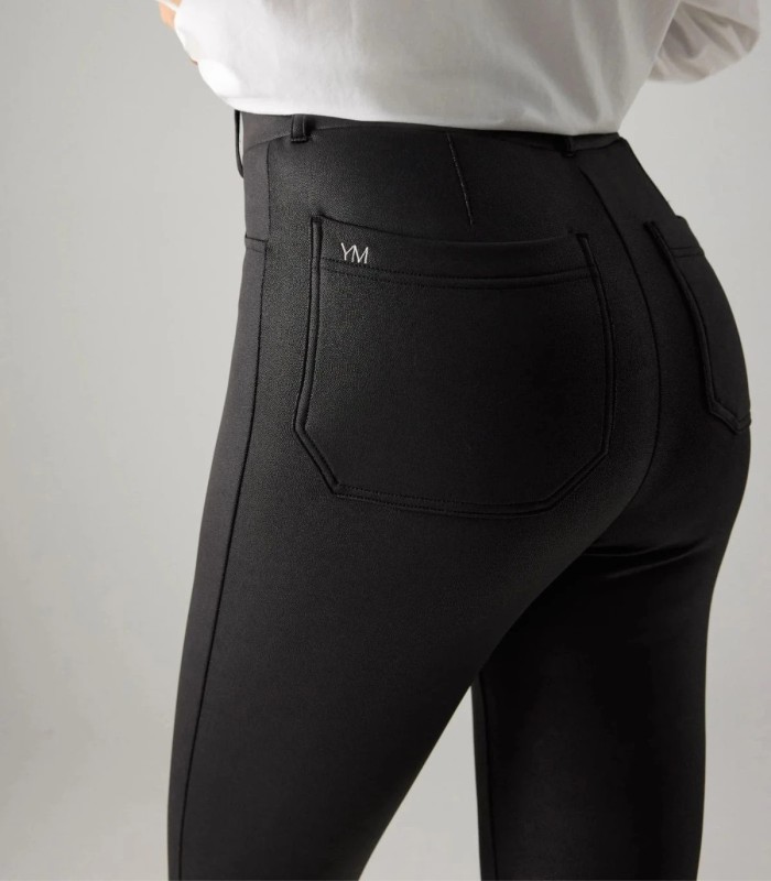 Pantalones Térmicos Mujer Negros Efecto Piel de Ysabel Mora