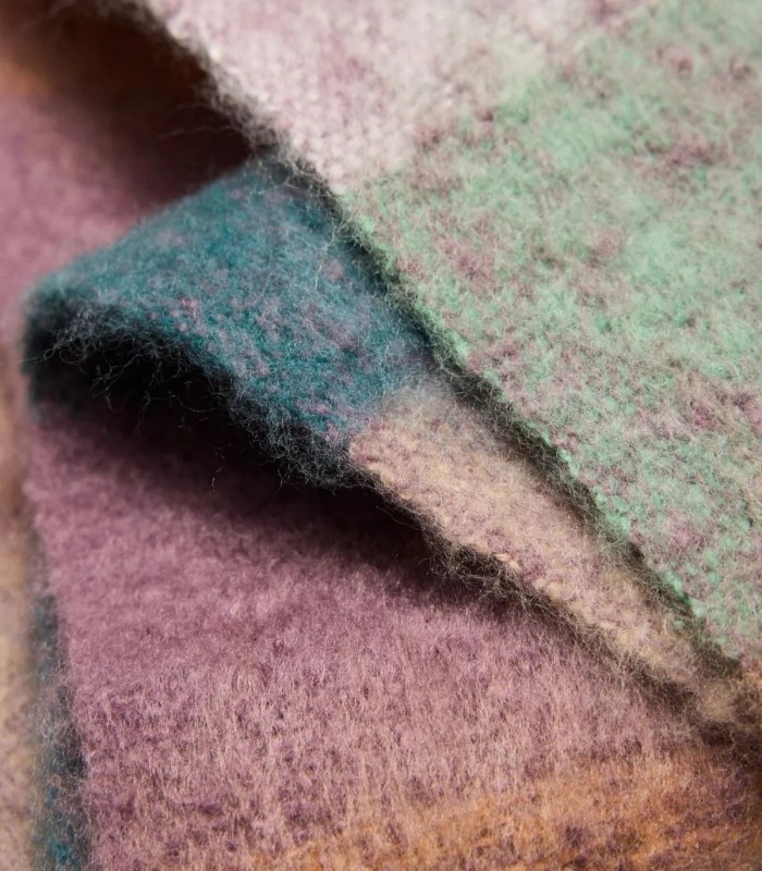 Bufanda con Estampado de Cuadros Ysabel Mora