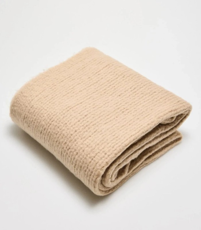 Pashmina Lisa con Flecos Beige Ysabel Mora