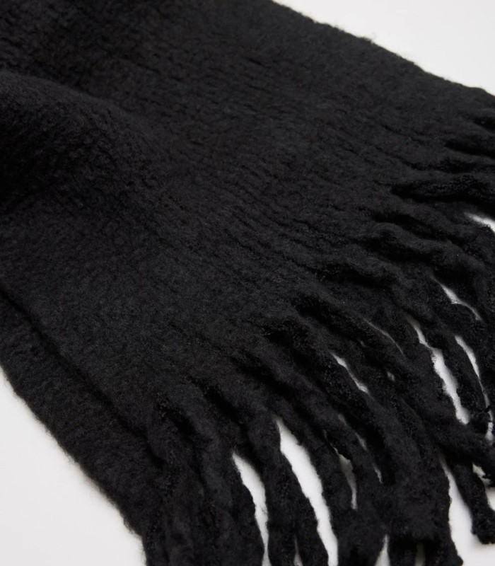 Pashmina Lisa con Flecos Negra Ysabel Mora