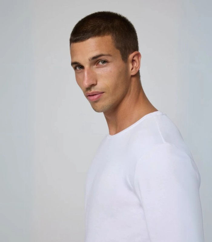 Camiseta Térmica Hombre de Algodón Manga Larga Cuello Redondo Ysabel Mora 70108