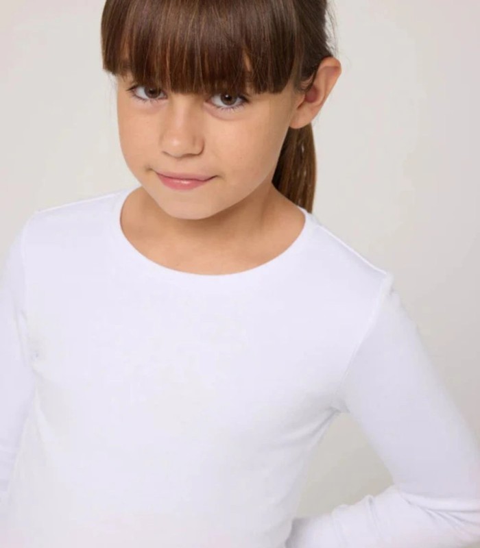 Camiseta Térmica Infantil de Algodón Manga Larga Ysabel Mora