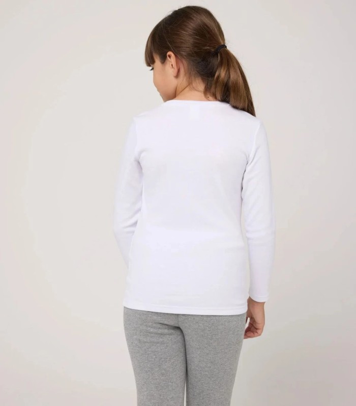Camiseta Térmica Infantil de Algodón Manga Larga Ysabel Mora