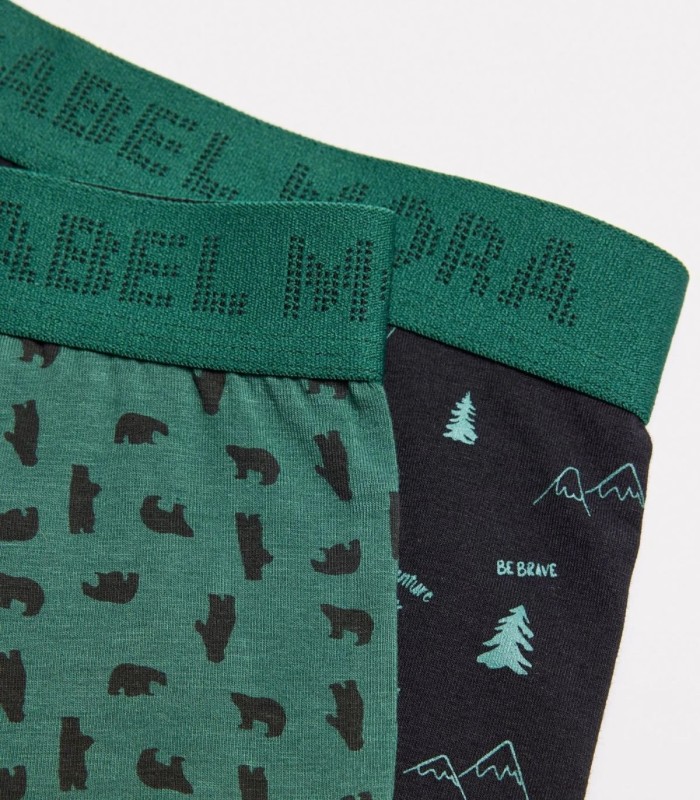 Pack de 2 Bóxers 20368 Ysabel Mora con Estampados de Montaña