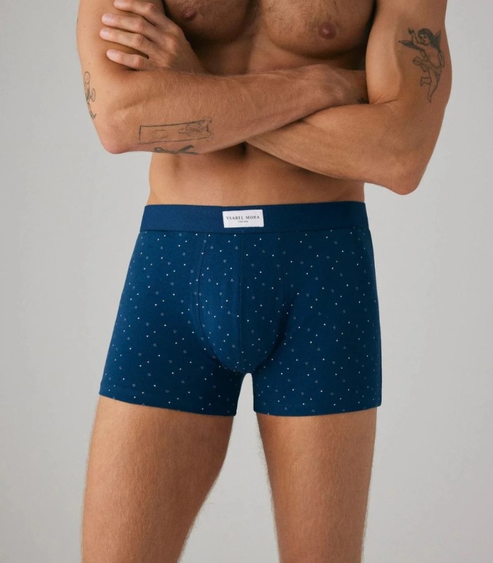 Pack de 2 Bóxers Estampados Marino y Gris 20372 Ysabel Mora