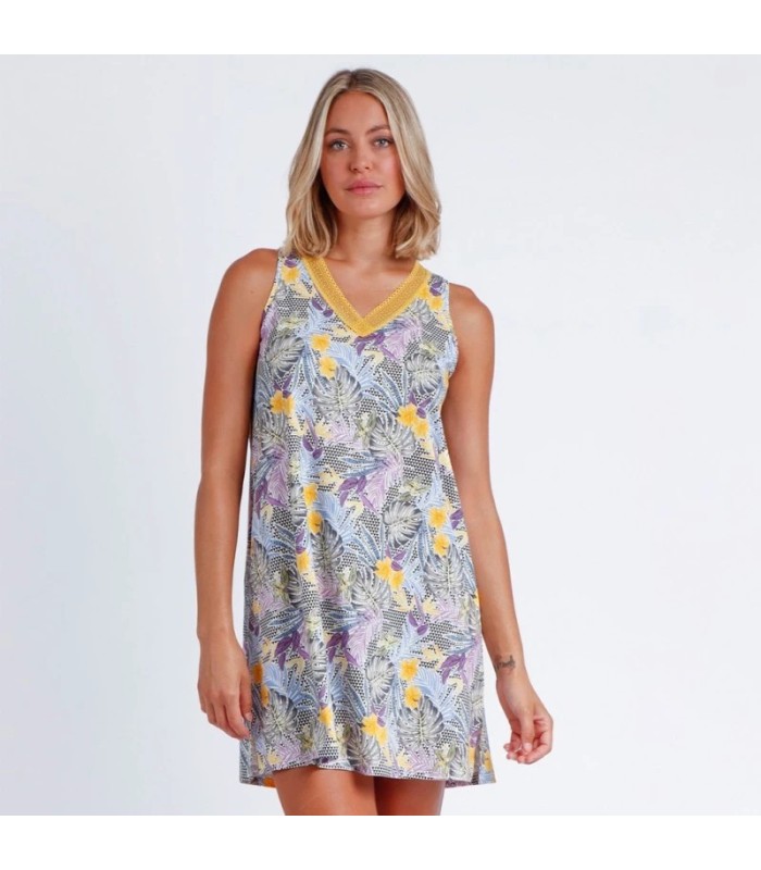 Camisón Mujer Viscosa Estampada Admas