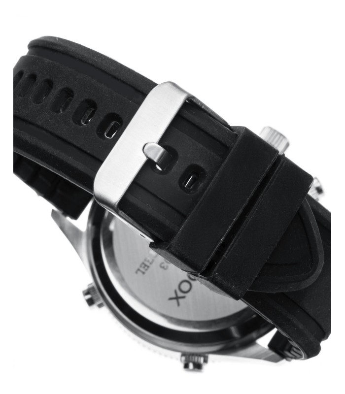 Mark Maddox Reloj Hombre Dual Acero Caucho - HC1003-57