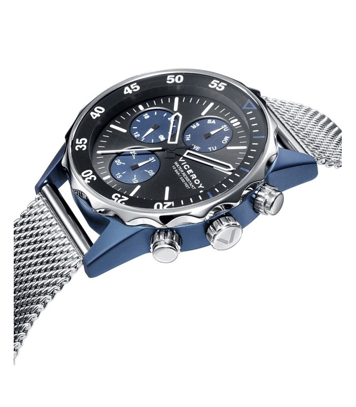 Viceroy 471159-39 Reloj Hombre Cuarzo Multifunción AluminioTamaño 42 mm Malla Milanesa - 471159-39