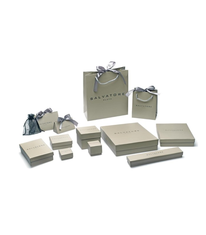 Salvatore Plata Pendientes Mujer Plata Aros Lisos - 000230636