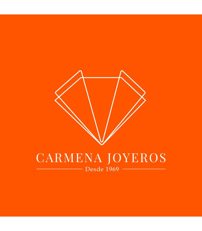 Colgante Mujer Oro Blanco 18 ktes Corazón Doble Tam 12 mm - 000021025