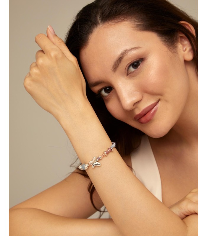 Uno de 50 PUL2378MCLMTL0M Metamorphosis Pulsera Mujer Chapado Plata Mariposa - 000500799