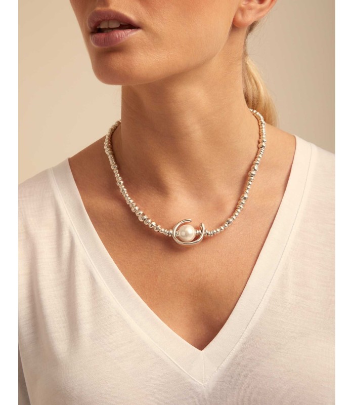 Uno de 50 COL0970BPLMTL0U UNA VUELTA MÁS,OH, OH, OH... Collar Mujer Metal Perla - 000500387