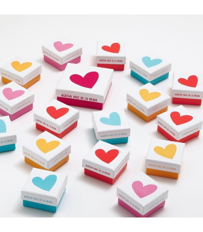 Agatha Ruiz De la Prada 020FRE Pendientes Niña Plata Aros Corazones - 000120181